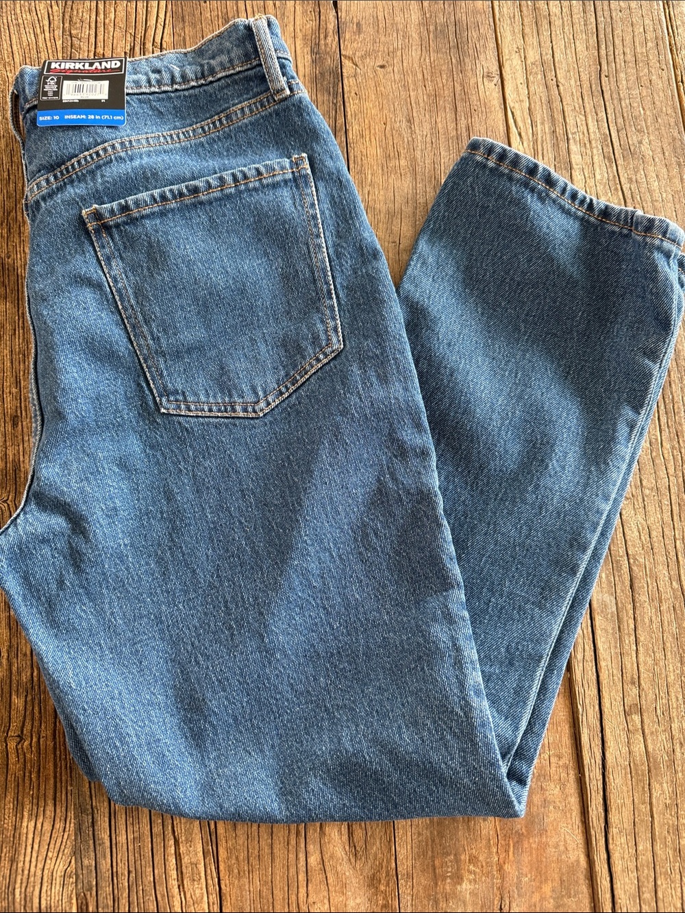 Kirkland Signature Classic Blue Denim Jeans 10/28